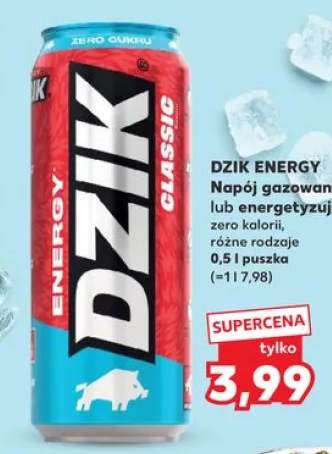 Napój energetyzujący Dzik Energy Classic Zero Cukru
