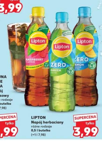 Napój herbaciany Lipton Lemon Flavour Zero Ice Tea