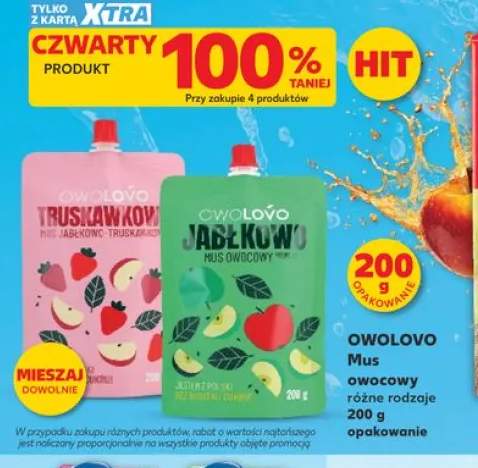 Mus owocowy OWOLOVO Truskawkowo