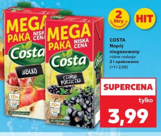 Napój niegazowany COSTA Jabłko