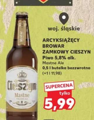 Piwo Browar Zamkowy Cieszyn Mastne Ale 5,8% alk.