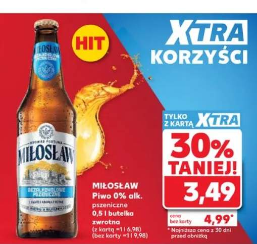 Piwo bezalkoholowe Miłosław pszeniczne