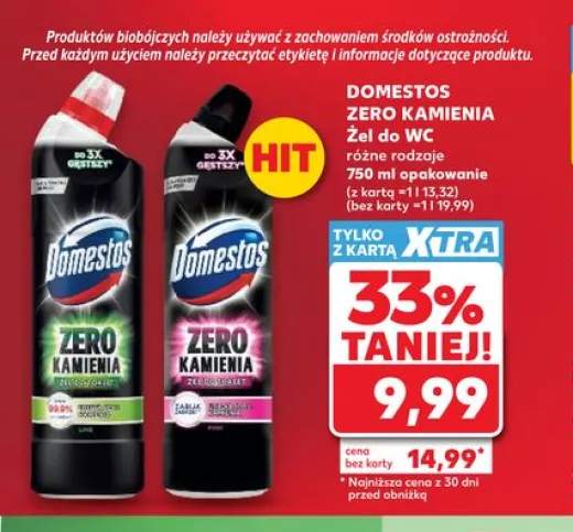 Żel do WC Domestos Zero Kamienia
