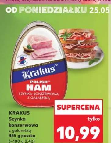 Szynka konserwowa z galaretką Krakus