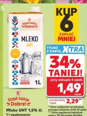 Mleko UHT 1,5% tł. Stąd takie Dobre!