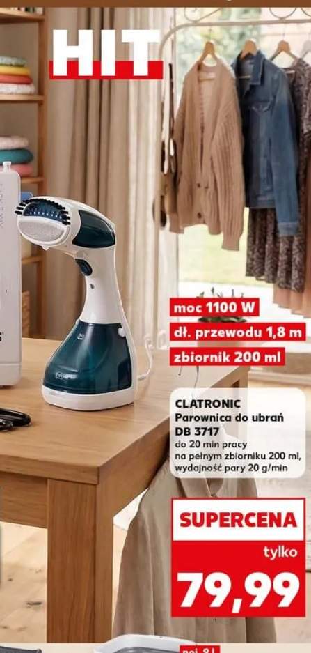 Parownica do ubrań CLATRONIC DB 3717