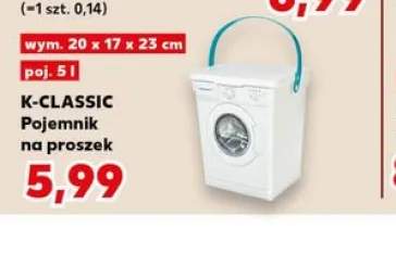 Pojemnik na proszek K-CLASSIC wym. 20x17x23cm poj. 5l