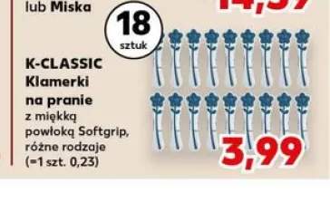 Klamerki na pranie z miękką powłoką Softgrip K-CLASSIC