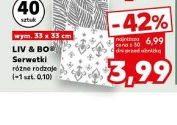 Serwetki LIV & BO 33x33cm