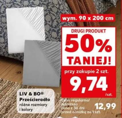 Prześcieradło LIV & BO 90x200cm