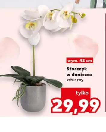 Storczyk w doniczce sztuczny 42cm