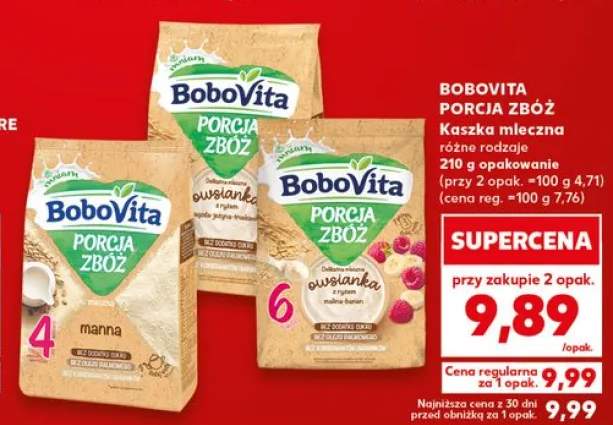 Kaszka mleczna BoboVita Porcja Zbóż