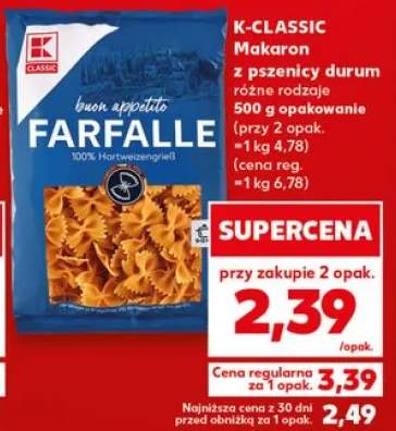Makaron z pszenicy durum K-CLASSIC