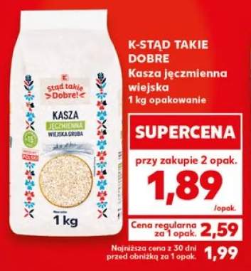 Kasza jęczmienna wiejska K-STĄD TAKIE DOBRE