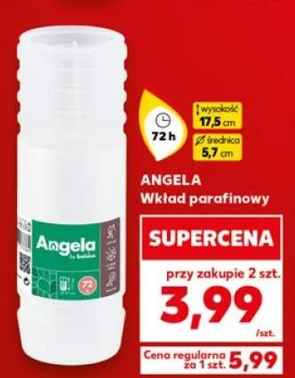 Wkład parafinowy ANGELA 72h 17,5x5,7cm