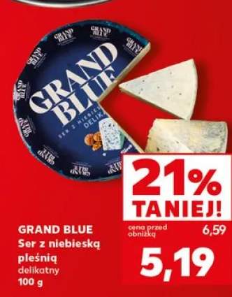 Ser z niebieską pleśnią delikatny Grand Blue