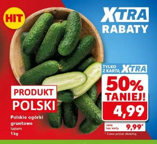 Ogórki gruntowe polskie luzem