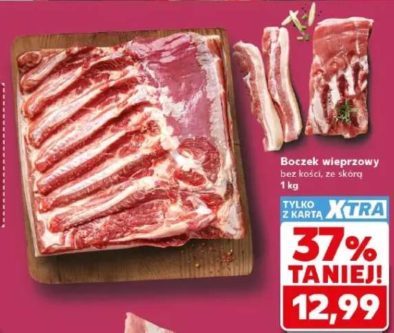 Boczek wieprzowy bez kości ze skórą