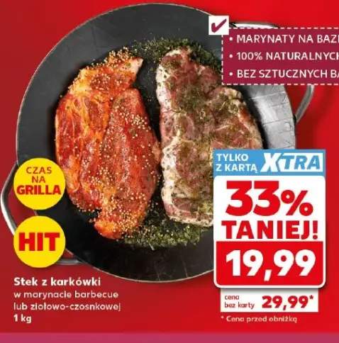 Stek z karkówki w marynacie barbecue