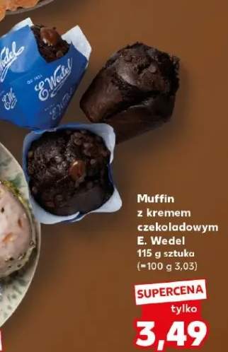 Muffin z kremem czekoladowym E. Wedel
