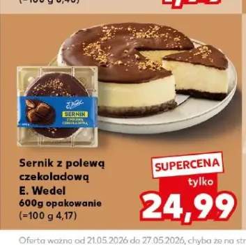 Sernik z polewą czekoladową E. Wedel