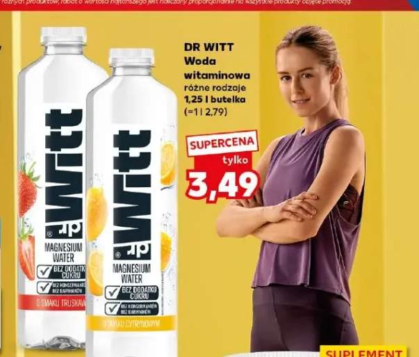 Woda witaminowa Dr Witt Magnesium Water o smaku cytrynowym