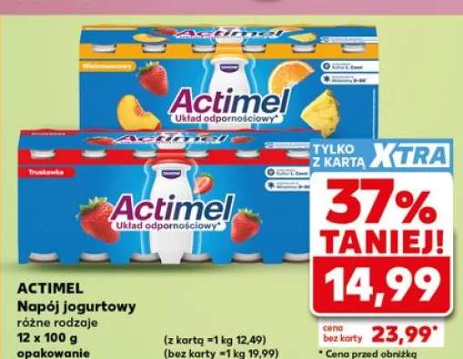Napój jogurtowy Actimel wieloowocowy 12-pak 100g