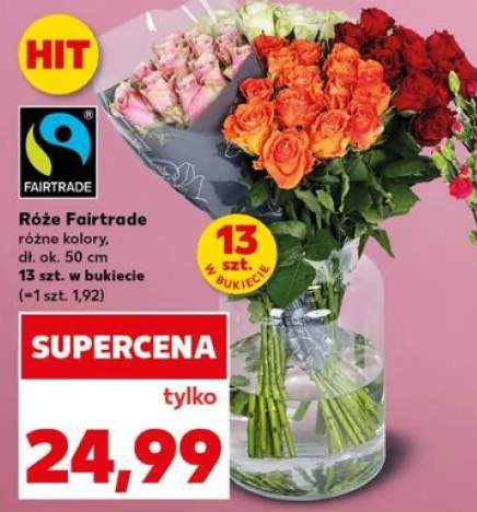 Róże Fairtrade dł. ok. 50cm