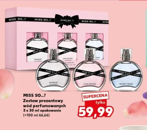 Zestaw prezentowy wód perfumowanych MISS SO...? 3x30ml