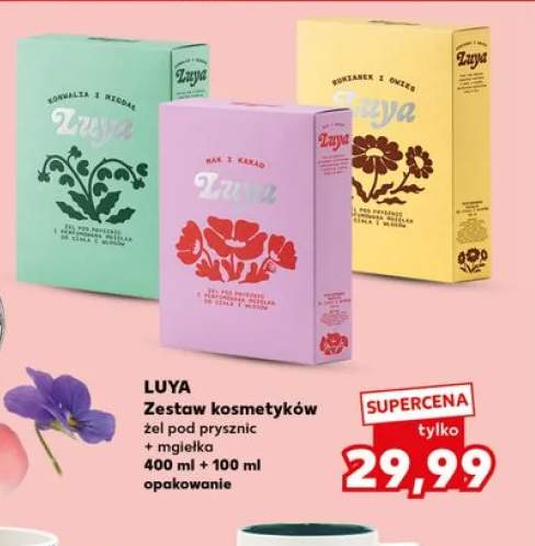 Zestaw kosmetyków LUYA żel pod prysznic + mgiełka 400ml + 100ml