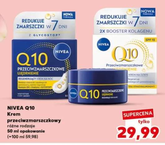 Krem przeciwzmarszczkowy Nivea Q10 ujędrnienie na dzień SPF 15