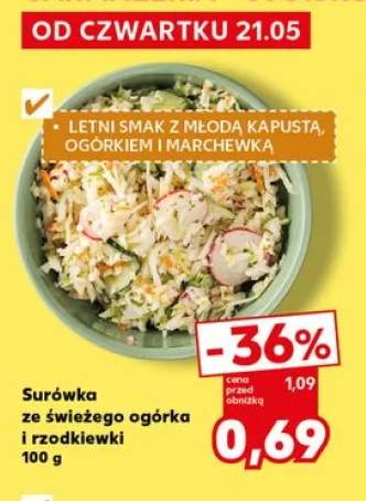 Surówka ze świeżego ogórka i rzodkiewki