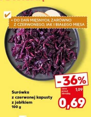 Surówka z czerwonej kapusty z jabłkiem