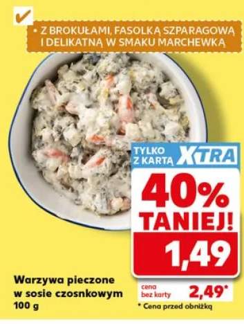 Warzywa pieczone w sosie czosnkowym