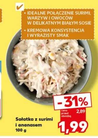 Sałatka z surimi i ananasem