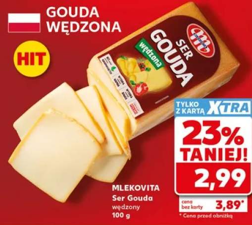Ser Gouda wędzony MLEKOVITA