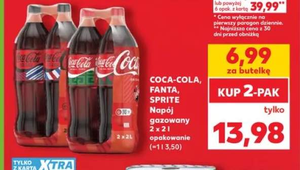 Napój gazowany Coca-Cola 2-pak 2l