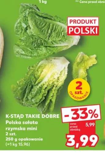 Polska sałata rzymska mini K-Stąd Takie Dobre