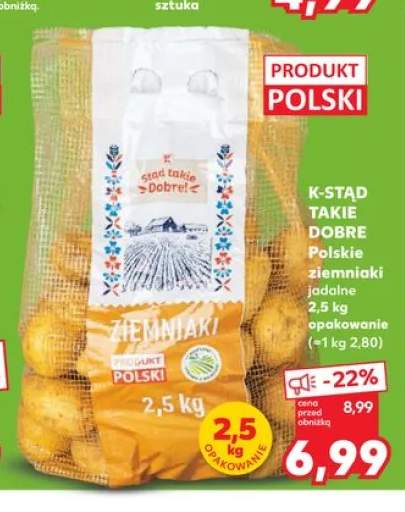 Polskie ziemniaki jadalne K-Stąd Takie Dobre
