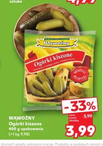 Ogórki kiszone Wąwoźny