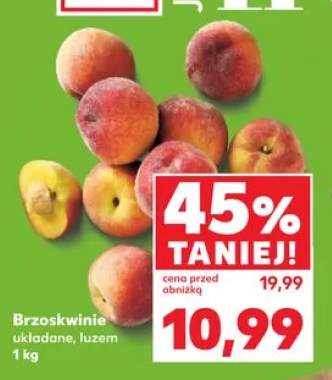 Brzoskwinie układane luzem