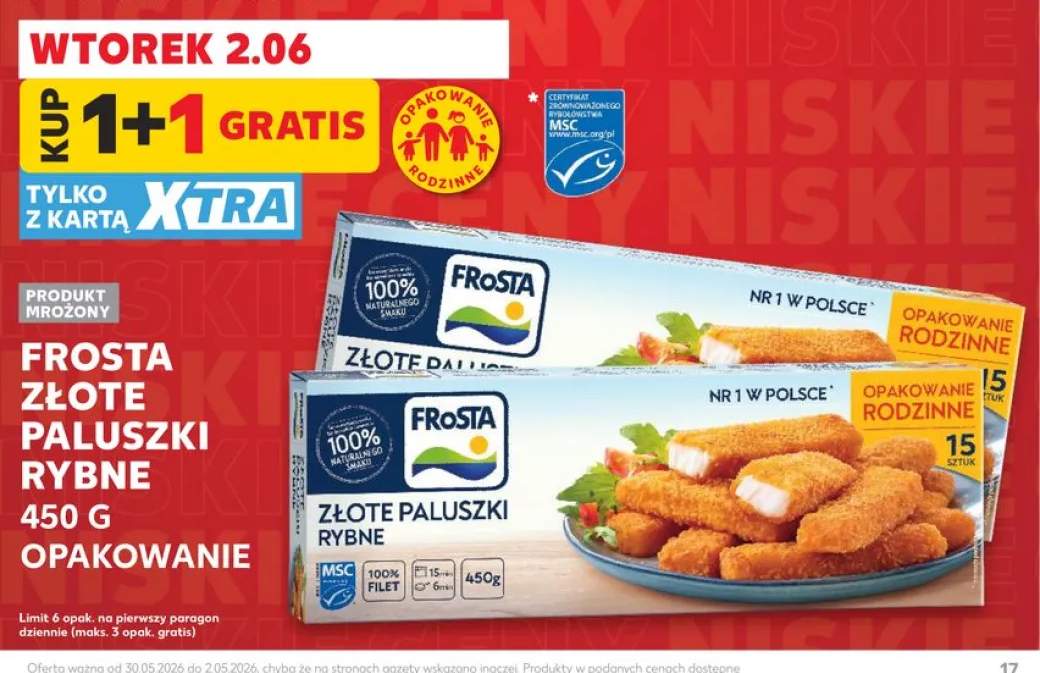 Paluszki rybne Złote Frosta