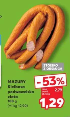 Kiełbasa podwawelska złota Mazury
