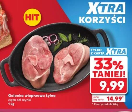 Golonka wieprzowa tylna cięta od szynki