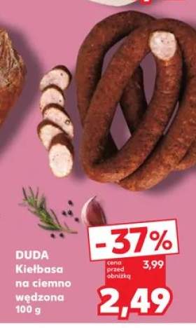 Kiełbasa na ciemno wędzona Duda