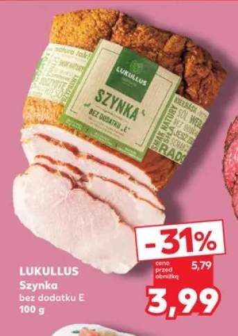 Szynka bez dodatku E Lukullus