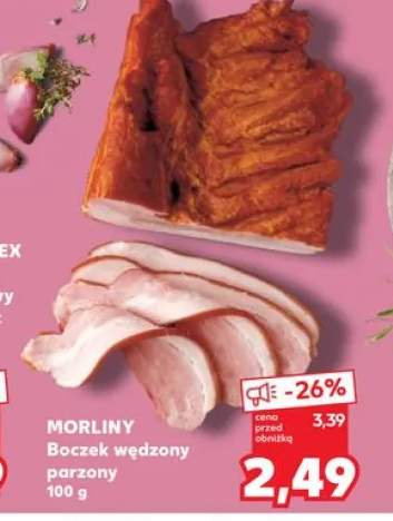 Boczek wędzony parzony Morliny