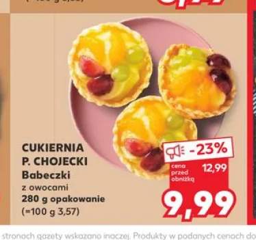 Babeczki z owocami Cukiernia P. Chojecki