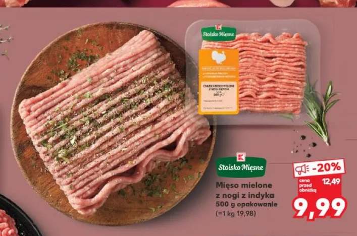 Mięso mielone z nogi z indyka Stoisko Mięsne