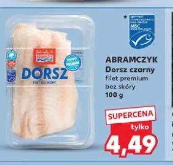 Dorsz czarny filet premium bez skóry ABRAMCZYK